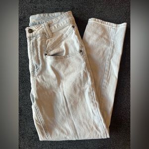 light wash high rise mom jean